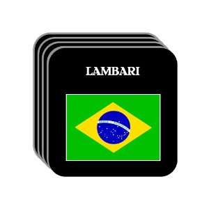  Brazil   LAMBARI Set of 4 Mini Mousepad Coasters 