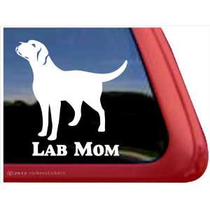  Lab Mom ~ Labrador Retriever Vinyl Window Auto Decal 
