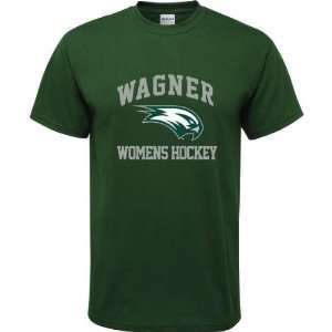 Wagner Seahawks Forest Green Youth Womens Hockey Arch T Shirt  