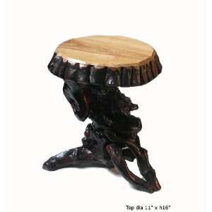  Oriental Natural Tree Root Wooden Stool