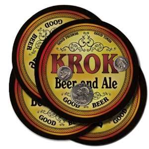  KROK Family Name Beer & Ale Coasters 