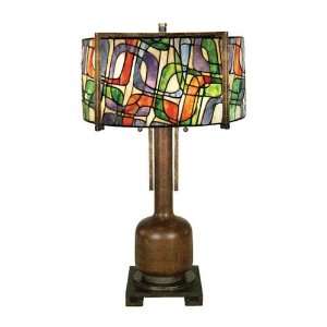  Quoizel Kozmic Tiffany Table Lamp: Home Improvement
