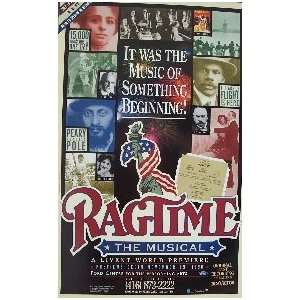 RAGTIME   ORIGINAL POSTER FROM TORONTO, PRE BROADWAY PRODUCTION 