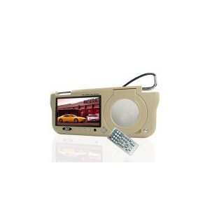  7 inch LCD Sunvisor DVD with USB and SD Card  Right  Tan 