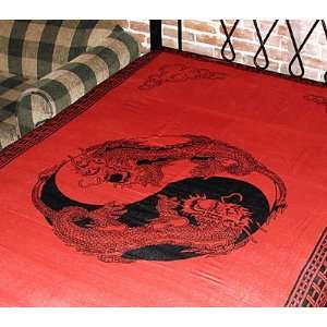  Red Twin Dragon Tapestry 72x108 Everything Else