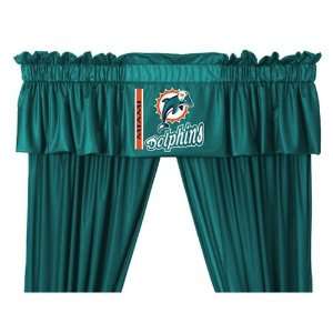 Miami Dolphins 88x14 Window Valance: Sports & Outdoors
