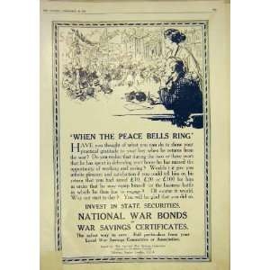  National War Bonds Advert Savings Certificates 1917