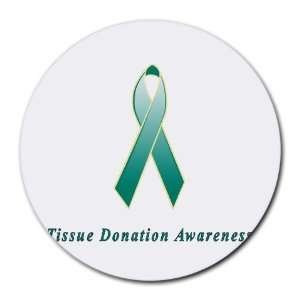  Tissue Donation Awareness Ribbon Round Mouse Pad Office 
