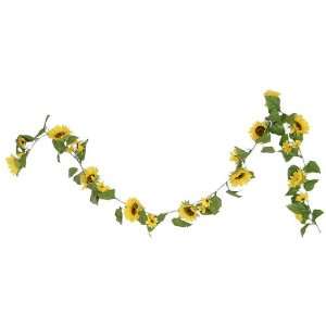  6 Elegant Sunflowers Garland Bridal Wedding Yellow 597 