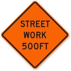  Street Work 500 ft Fluorescent Orange, 30 x 30