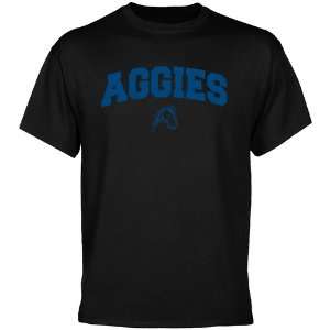  UC Davis Aggies Black Logo Arch T shirt  Sports 