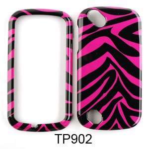 Pink and Black Zebra Stripe Pattern Snap on Cover Faceplate for 