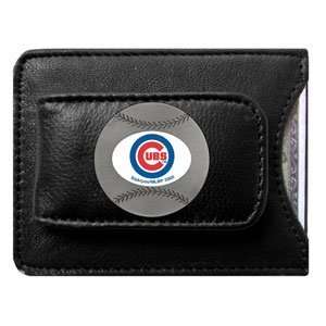  Chicago Cubs MLB Credit Card/Money Clip Holder (Leather 