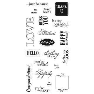   Inch by 8 Inch Quote Clear Stamps, Make A Wish Arts, Crafts & Sewing