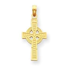  14k Reversible God is Love Celtic Cross Pendant: Jewelry
