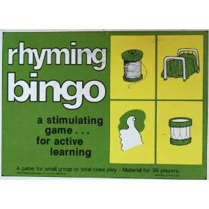  Rhyming Bingo A Stimulating Gamefor Active Learning 