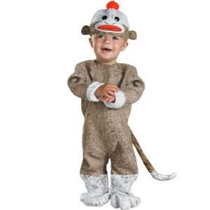 Lets Party By Disguise Inc Sock Monkey Infant Costume / Brown   Size 