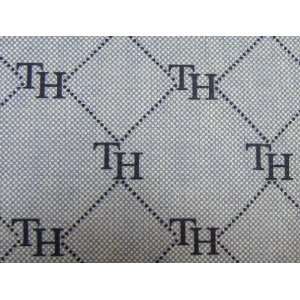  Tommy Hilfiger Blue Monogram Logo Sheet Set, Twin: Home 
