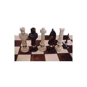  Kings Royal Wood Chess Set Pieces & Folding Board: Sports 