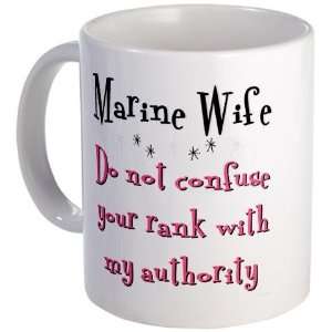 Do not confuse your rank USMC Military Mug by   