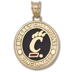   Big East Champions Enameled Pendant   10KT Gold Jewelry Sports