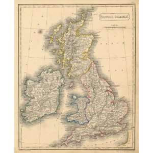    Arrowsmith 1836 Antique Map of the British Islands