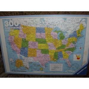  300 Piece United States Map Puzzle by Ravensburger: Toys 