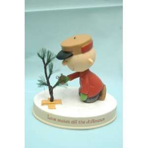  2011 Peanuts Gallery Charlie Brown Christmas Tree Figurine 
