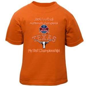   Focal Orange 2009 BCS National Champions My First Championship T shirt