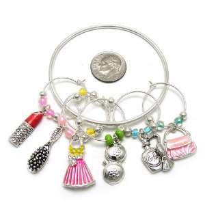  Wine Charms ~ Lady Grooming Accessories Wine Glass Charms 