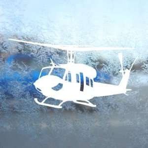  UH 1N Iroquois Huey In Action White Decal Window White 