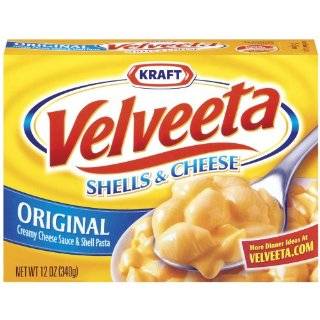 Velveeta Shells and Cheese with 2 Percent Milk, 12 Ounces (Pack of 6 