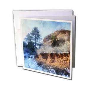   Red Cliff   Greeting Cards 6 Greeting Cards with envelopes Office