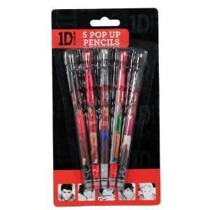  One Direction Official 5 Pop Up Pencils