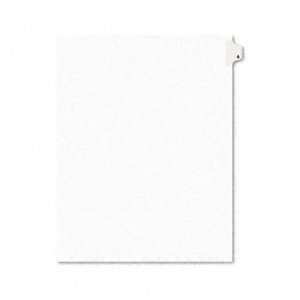   Side Tab Dividers, One Tab, Title A, Letter, White, 25/Pack AVE01401