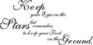Keep your eyes on the Stars Vinyl Wall Home Decor Decal  