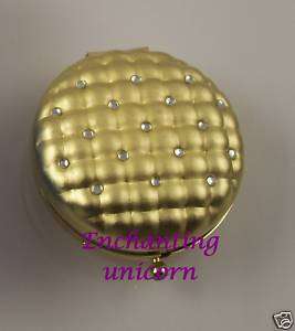 Pill box container for purse Sparkling bling Avon case  