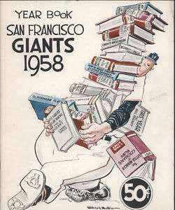 1958 San Francisco GIANTS Yearbook   First Year  