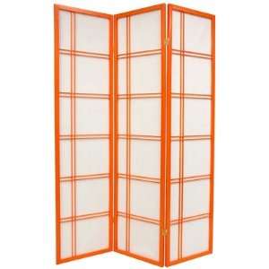   Double Cross Shoji Screen in Orange DCSP Orange Furniture & Decor
