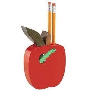  S&S Worldwide Apple Pencil Holder Toys & Games
