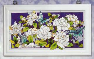 beautiful butterflies amongst white gardenias a spectacular work of 