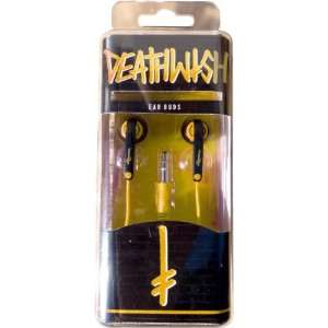  Deathwish Death Phone Earbuds Yellow Skate Toys Sports 