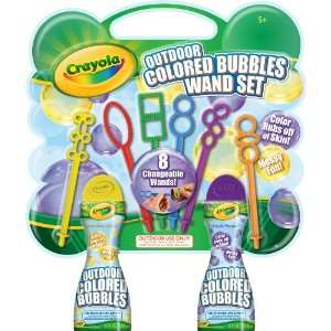  Crayola Colored Bubbles Wand Set Toys & Games