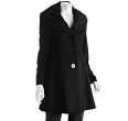 elie tahari black cashmere wool ricky portrait collar coat