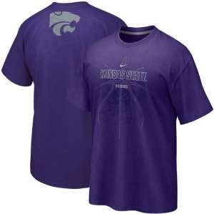  Nike Kansas State Wildcats Purple Walk On T shirt (X Large 