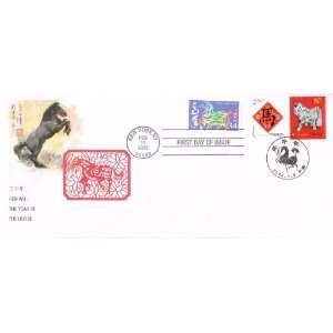  USA China Happy New Year Horse First Day Cover by Stamp 