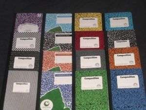 COMPOSITION NOTEBOOKS/WIDE RULE/100SHEETS 200P​AGES NEW  