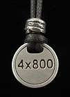 Track and Field Jewelry 4 x 800 Relay Pendant in Fine Pewter Made in 