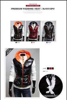 VP01 Mens Winter Vest Padding Jumpers, Korea style Slim fit vest 