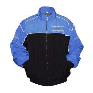  Chrysler Crossfire Racing Jacket Black and Blue: Sports 